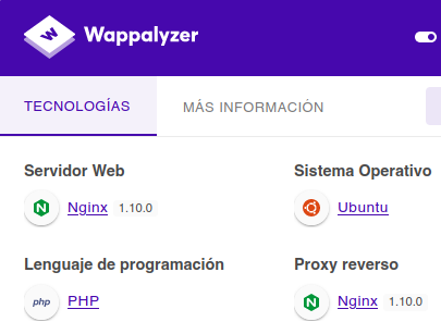 wappalyzer info